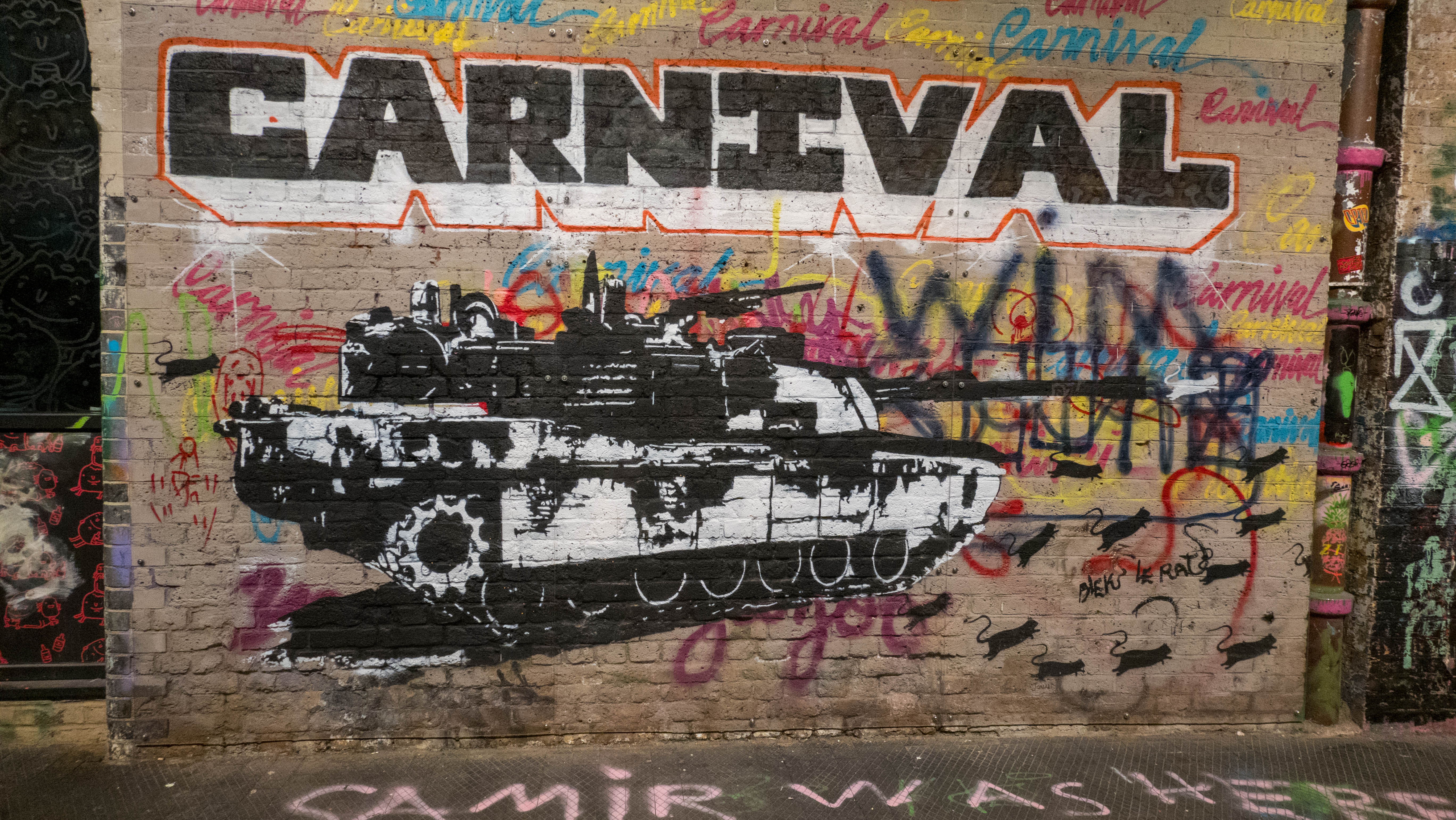 London - Graffititunneln, kanske en Banksy